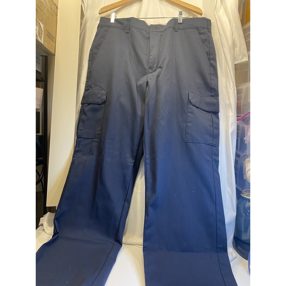 red kap blue cargo work pants size 40x34 new